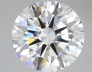 Picture of Lab Grown Diamond 5.06 Carats, Round with Ideal Cut, E Color, VVS1 Clarity and Certified by IGI