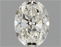 Natural Diamond 0.85 Carats, Oval with  Cut, H Color, VVS1 Clarity and Certified by GIA