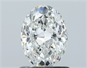 Natural Diamond 0.90 Carats, Oval with  Cut, G Color, VS2 Clarity and Certified by GIA