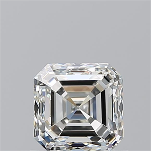 Picture of Natural Diamond 0.90 Carats, Asscher with  Cut, H Color, VVS1 Clarity and Certified by GIA