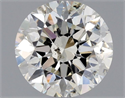 Natural Diamond 0.70 Carats, Round with Very Good Cut, I Color, SI2 Clarity and Certified by HRD
