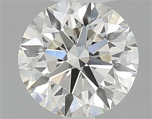 Picture of Natural Diamond 0.42 Carats, Round with Excellent Cut, L Color, VS2 Clarity and Certified by GIA