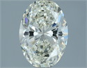 Natural Diamond 1.70 Carats, Oval with  Cut, J Color, VS2 Clarity and Certified by IGI
