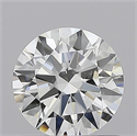 Natural Diamond 0.70 Carats, Round with Excellent Cut, H Color, SI2 Clarity and Certified by GIA