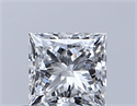 Diamante Natural 0.50 quilates, Princesa , Color D, claridad VVS2 y certificado GIA