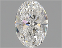 Natural Diamond 0.90 Carats, Oval with  Cut, E Color, VS1 Clarity and Certified by GIA