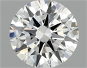 Lab Grown Diamond 1.47 Carats, Round with Ideal Cut, F Color, VVS2 Clarity and Certified by IGI