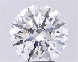 Picture of Lab Grown Diamond 4.03 Carats, Round with Ideal Cut, G Color, VVS2 Clarity and Certified by IGI