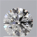 Natural Diamond 0.58 Carats, Round with Excellent Cut, H Color, SI1 Clarity and Certified by GIA