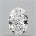Natural Diamond 0.25 Carats, Oval with  Cut, D Color, I1 Clarity and Certified by GIA