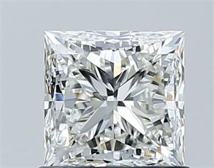Picture of Natural Diamond 1.01 Carats, Princess with  Cut, H Color, VS2 Clarity and Certified by GIA