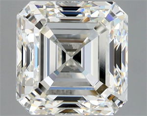 Picture of Natural Diamond 1.90 Carats, Asscher with  Cut, I Color, VVS2 Clarity and Certified by GIA