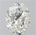 Natural Diamond 3.52 Carats, Oval with  Cut, H Color, SI1 Clarity and Certified by GIA