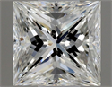 Natural Diamond 0.51 Carats, Princess with  Cut, H Color, VVS1 Clarity and Certified by GIA