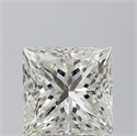 Diamante Natural 5.05 quilates, Princesa , Color J, claridad VS2 y certificado IGI