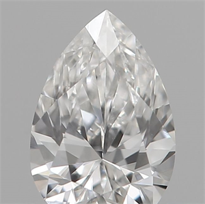 Picture of Natural Diamond 0.12 Carats, Pear with  Cut, G Color, VVS2 Clarity and Certified by IGI