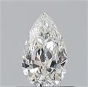 Natural Diamond 0.50 Carats, Pear with  Cut, G Color, VVS2 Clarity and Certified by GIA