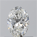 Natural Diamond 0.50 Carats, Oval with  Cut, G Color, VVS1 Clarity and Certified by GIA