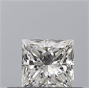 Natural Diamond 0.32 Carats, Princess with  Cut, F Color, VVS1 Clarity and Certified by GIA