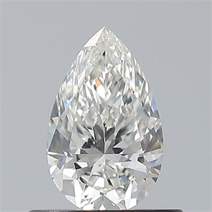 Picture of Natural Diamond 0.50 Carats, Pear with  Cut, G Color, VS1 Clarity and Certified by GIA