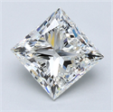 Diamante Natural 3.50 quilates, Princesa , Color I, claridad VVS2 y certificado GIA