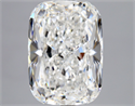 Natural Diamond 5.11 Carats, Cushion with  Cut, F Color, SI1 Clarity and Certified by GIA