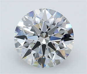 Picture of Lab Grown Diamond 2.36 Carats, Round with Excellent Cut, E Color, IF Clarity and Certified by GIA