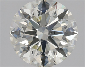 Picture of Natural Diamond 1.31 Carats, Round with Excellent Cut, K Color, SI1 Clarity and Certified by GIA