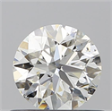 Natural Diamond 0.61 Carats, Round with Excellent Cut, J Color, SI1 Clarity and Certified by GIA