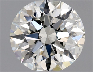 Foto Diamante Natural 0.51 quilates, Redondo , Color H, claridad SI2 y certificado GIA de