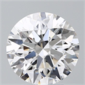 Lab Grown Diamond 3.76 Carats, Round with Ideal Cut, D Color, VS1 Clarity and Certified by IGI