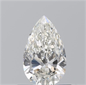 Diamante Natural 0.58 quilates, De pera , Color I, claridad IF y certificado GIA
