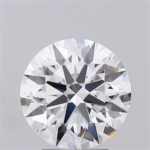 Picture of Lab Grown Diamond 3.02 Carats, Round with Excellent Cut, D Color, VS1 Clarity and Certified by GIA