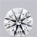 Lab Grown Diamond 3.58 Carats, Round with Ideal Cut, E Color, VVS2 Clarity and Certified by IGI