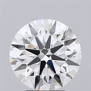 Picture of Lab Grown Diamond 3.58 Carats, Round with Ideal Cut, E Color, VVS2 Clarity and Certified by IGI