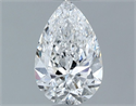 Diamante Natural 0.60 quilates, De pera , Color E, claridad SI1 y certificado GIA