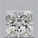 Natural Diamond 0.90 Carats, Princess with  Cut, J Color, VVS1 Clarity and Certified by GIA