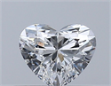 Natural Diamond 0.33 Carats, Heart with  Cut, D Color, VVS1 Clarity and Certified by GIA