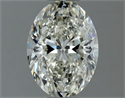 Natural Diamond 1.01 Carats, Oval with  Cut, I Color, SI1 Clarity and Certified by IGI