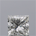 Natural Diamond 0.52 Carats, Princess with  Cut, G Color, IF Clarity and Certified by IGI