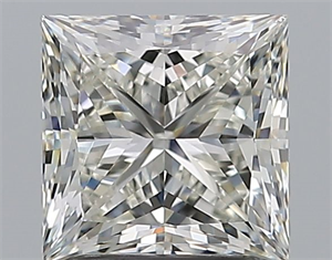Foto Diamante Natural 1.90 quilates, Princesa , Color J, claridad SI1 y certificado GIA de