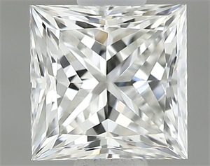Picture of Natural Diamond 0.50 Carats, Princess with  Cut, I Color, VVS1 Clarity and Certified by GIA