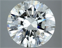 Natural Diamond 5.03 Carats, Round with Excellent Cut, K Color, SI2 Clarity and Certified by GIA