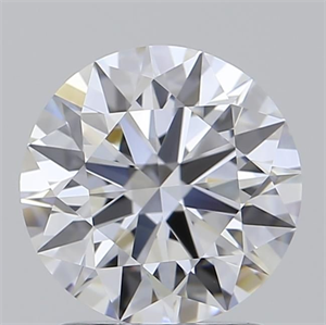 Picture of Lab Grown Diamond 1.57 Carats, Round with Ideal Cut, D Color, IF Clarity and Certified by IGI