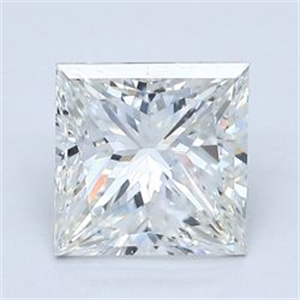 Picture of Natural Diamond 1.52 Carats, Princess with  Cut, H Color, VS2 Clarity and Certified by GIA