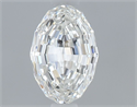 Natural Diamond 0.43 Carats, Oval with  Cut, F Color, VS1 Clarity and Certified by GIA