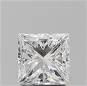 Natural Diamond 1.70 Carats, Princess with  Cut, E Color, VS2 Clarity and Certified by GIA