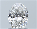 Natural Diamond 0.70 Carats, Oval with  Cut, F Color, VS1 Clarity and Certified by GIA
