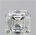 Natural Diamond 1.21 Carats, Asscher with  Cut, I Color, VS2 Clarity and Certified by GIA