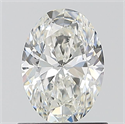 Natural Diamond 0.90 Carats, Oval with  Cut, G Color, VS2 Clarity and Certified by GIA